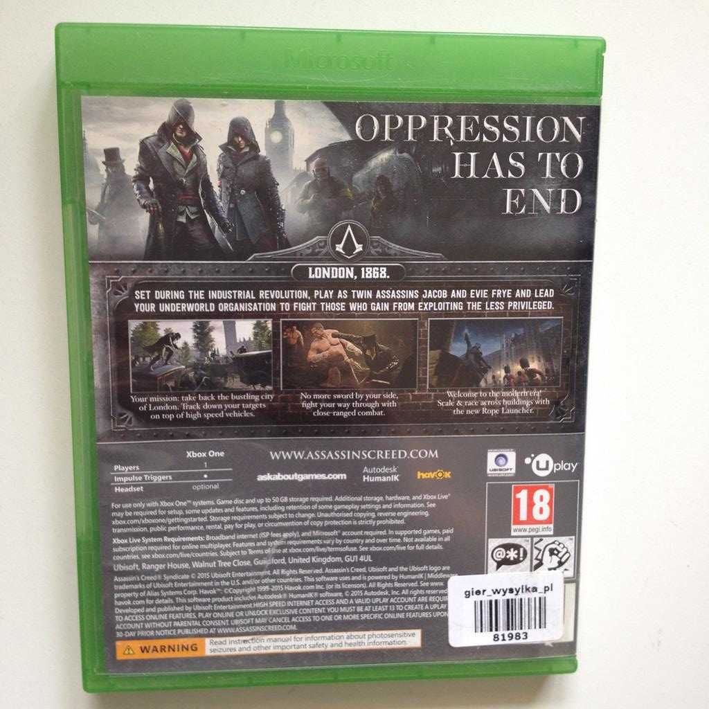Assassin's Creed Syndicate XOne Sklep W-wa Ursynów