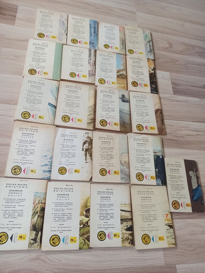 Żółty Tygrys 82 r. Zestaw 21 sztuk