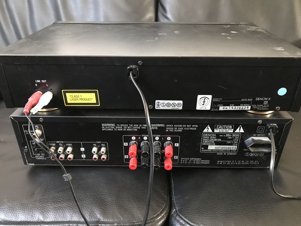 Denon amplituner wzmacniacz radio DRA 365 RD CD DCD-520