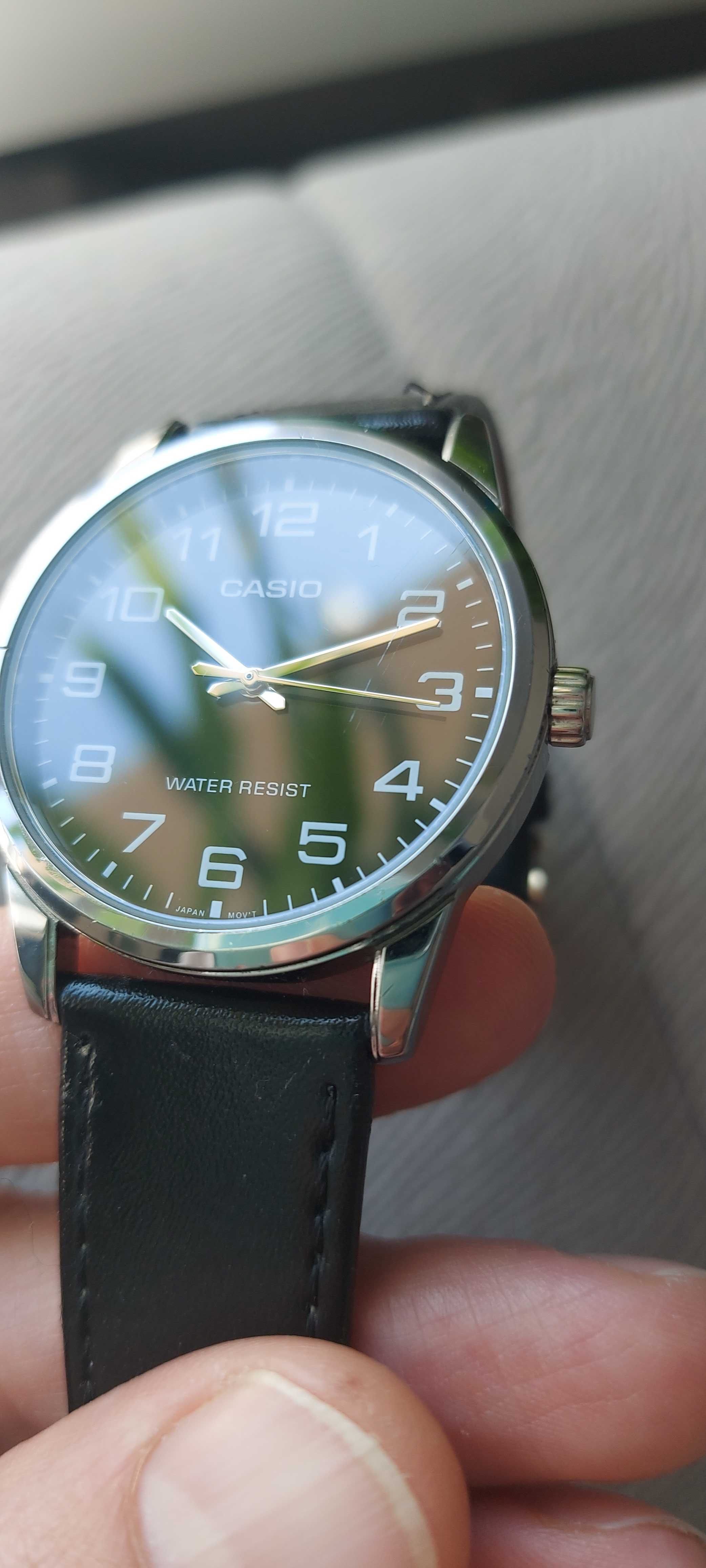 Zegarek Męski Casio MTP-V001 czarna tarcza