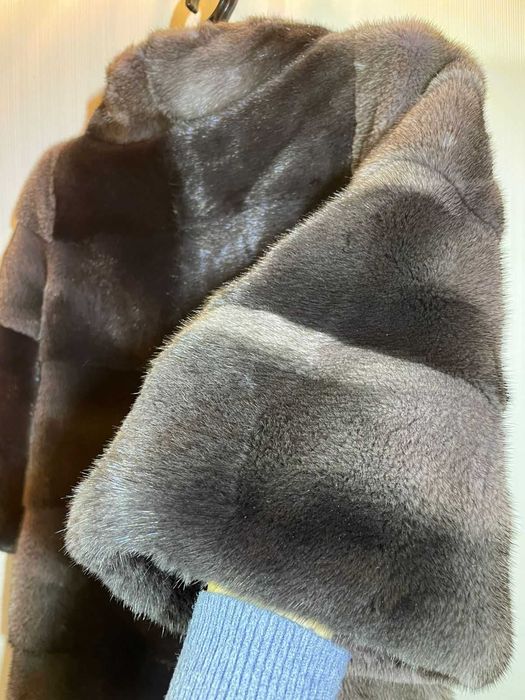 Стильная норковая шуба лучшего итальянского бренда новая Супер цена!