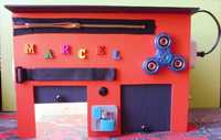 Garaż samochodowy Tablica sensoryczna manipulacyjna Montessori IMIĘ