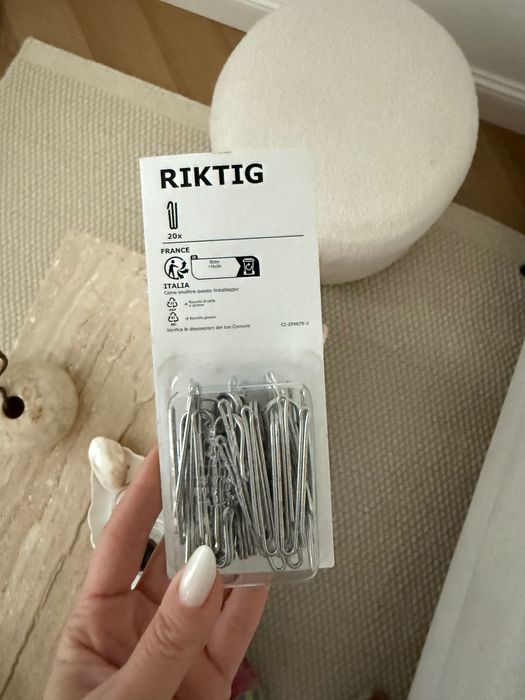 Haczki do firan Ikea Rikting