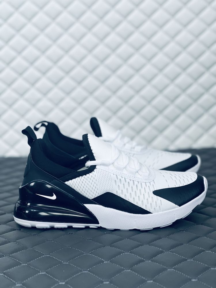 Nike Air Max 270 black-white кросівки унісекс Найк 270