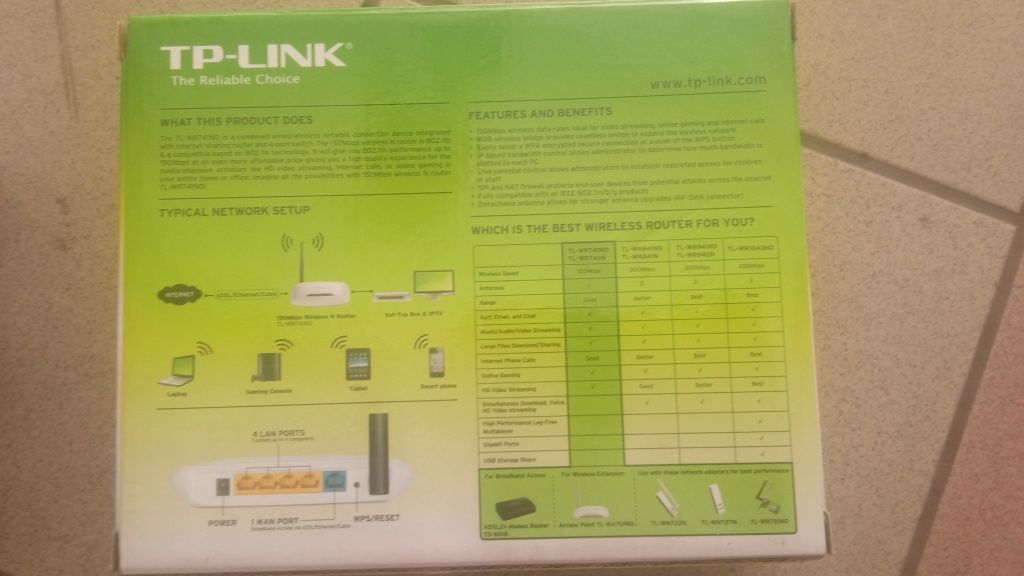 Router TP-Link 150Mbps