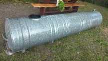 Beczka ocynkowana metalowa 1000l