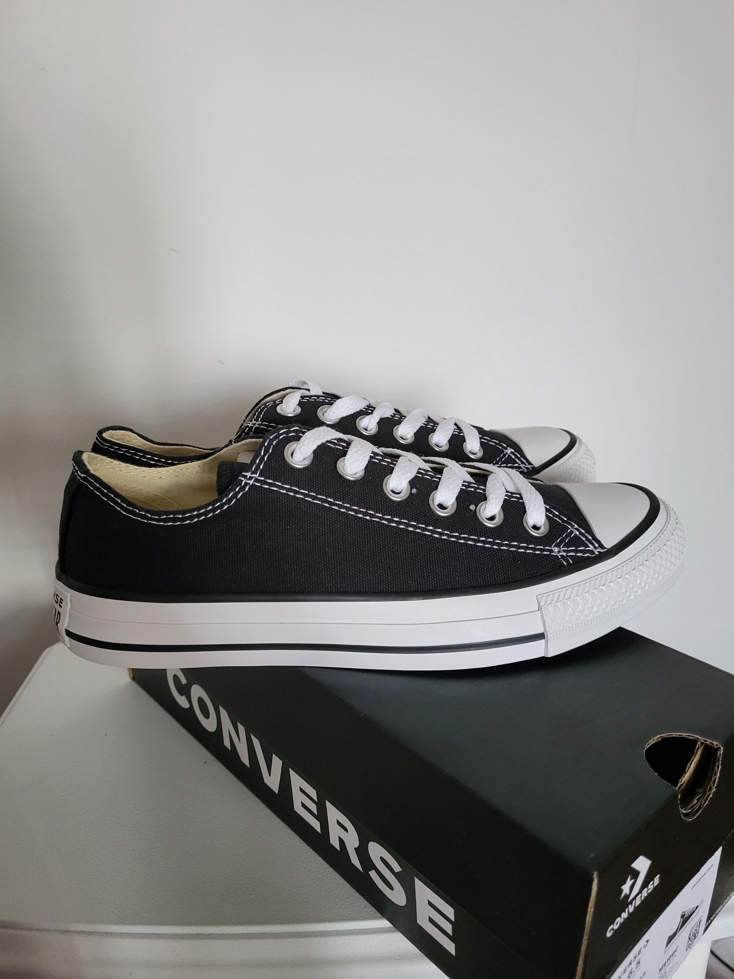 Converse czarne trampki 37