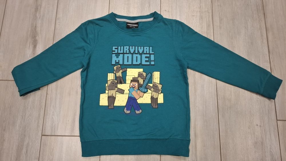 Bluza minectaft rozm 122/128