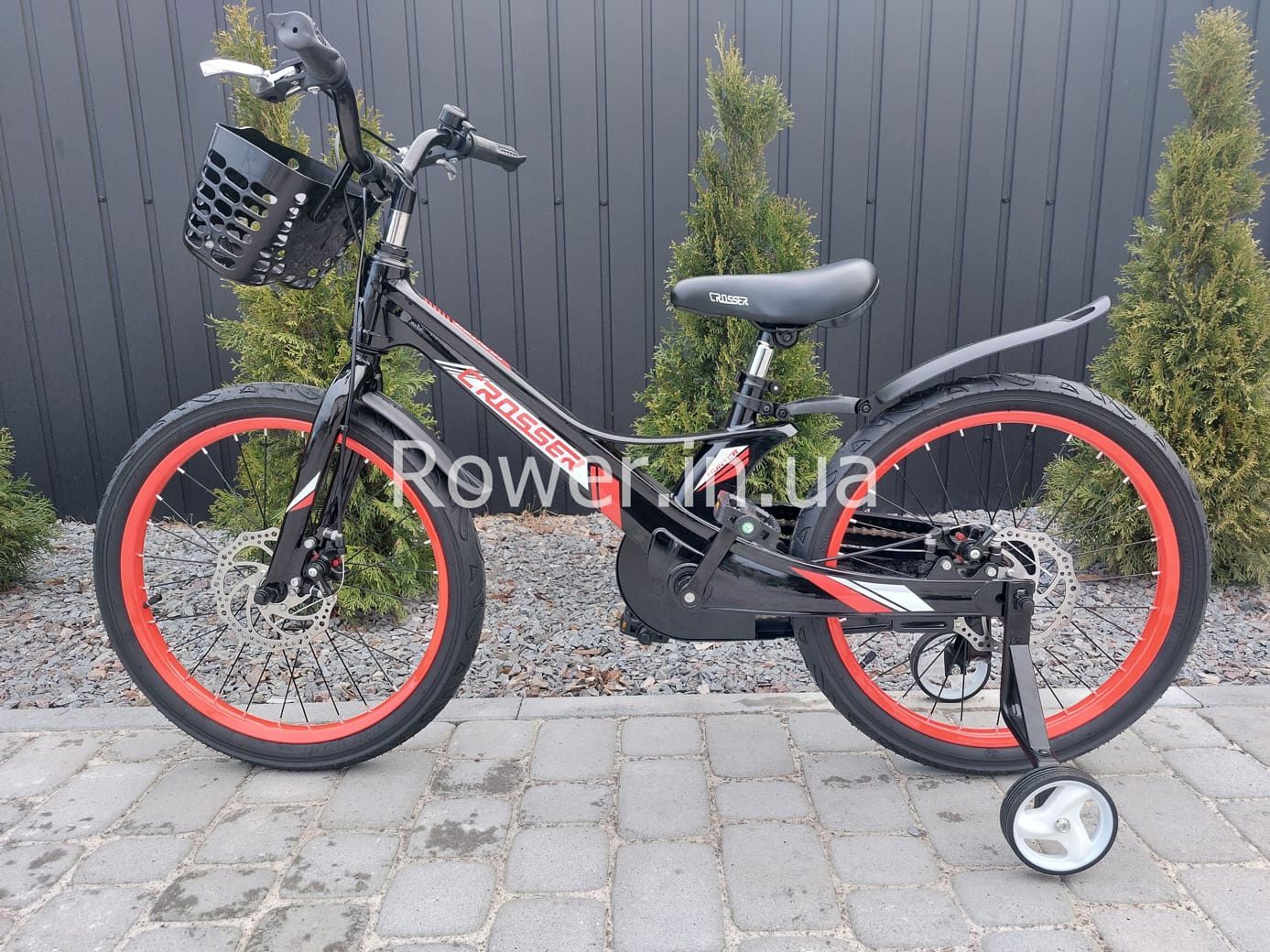 Дитячий магнієвий велосипед 5-7 років Crosser Hunter 20 Black-Red