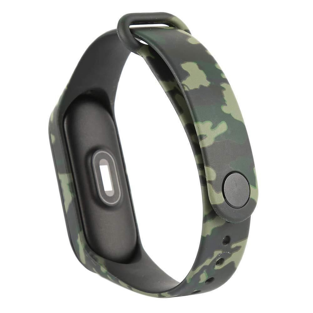 Silikonowa Opaska Zamienna Xiaomi Mi Band 4 / Mi Band 3 Zielone Moro