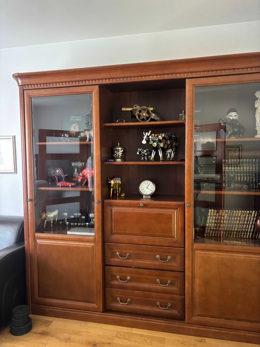 Narożny regał drewniany - STAN IDEALNY