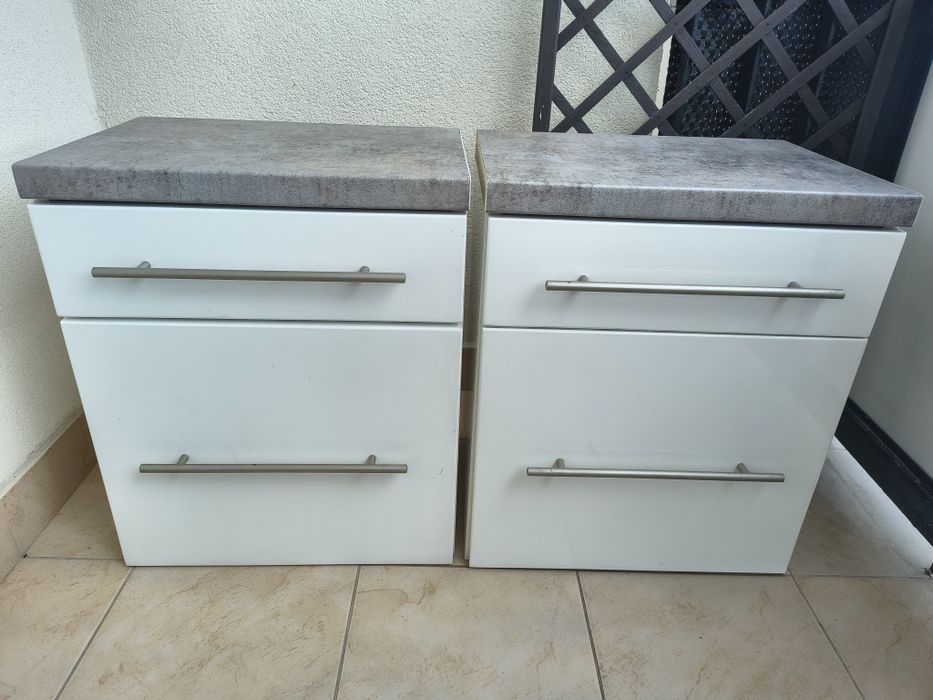 Szafka biały połysk x2
