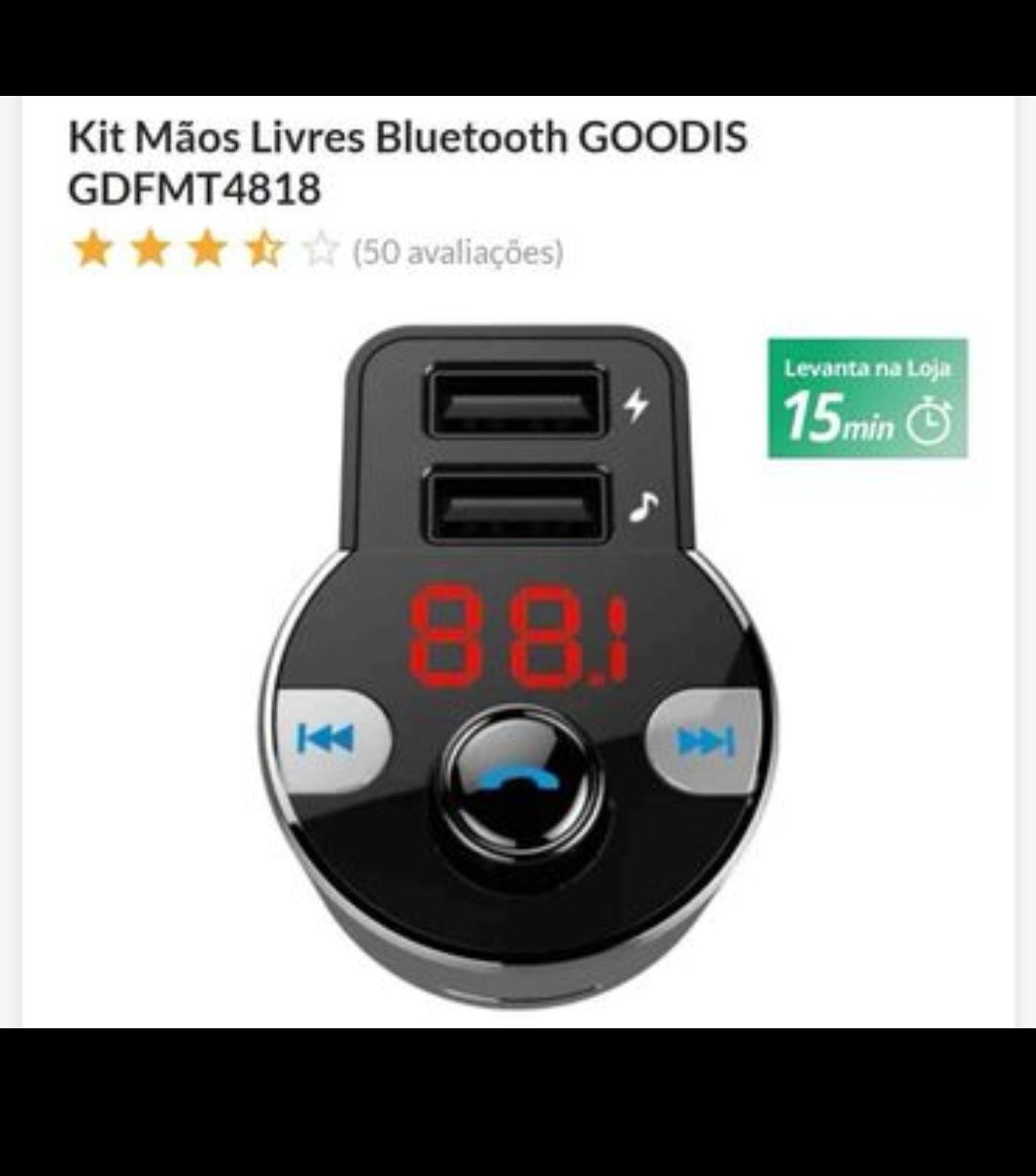 Kit mãos livres Bluetooth