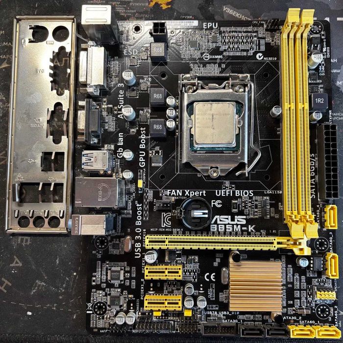 Материнська плата Asus B85M-K (s1150, Intel B85, PCI-Ex16)