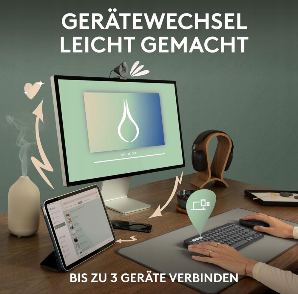 Logitech PebbleKeys2 K380s bezprzewodowa