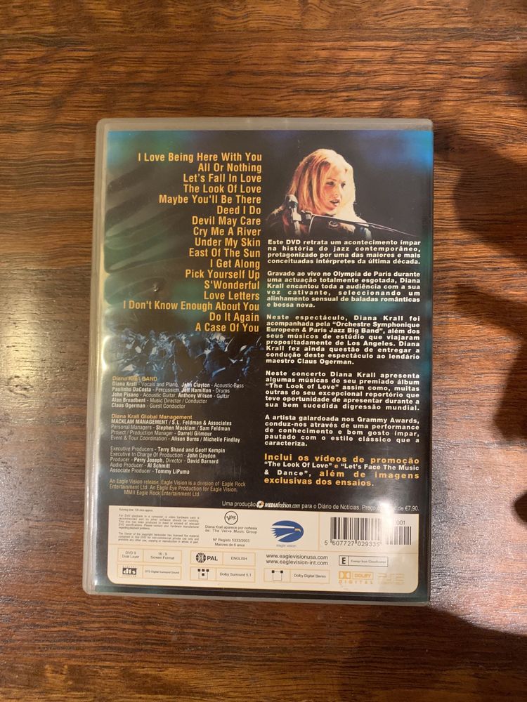 DVD Diana Krall - Live in Paris