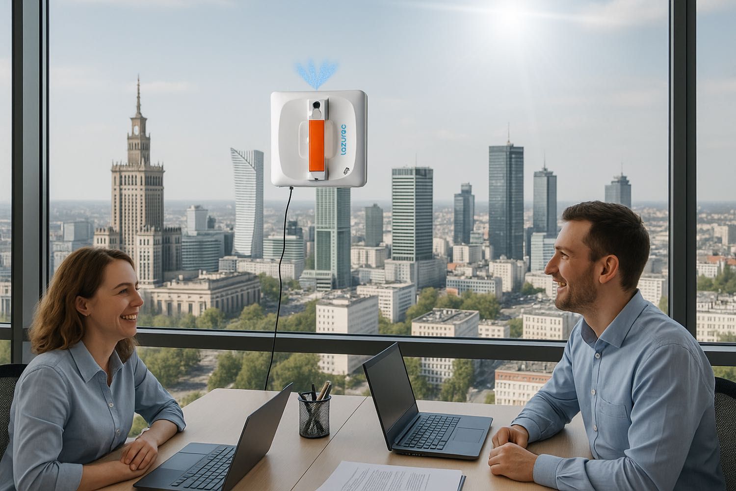 Robot myjący do okien, luster i szyb A9 PRO