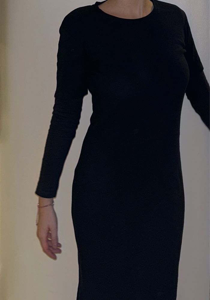 Vestido longo preto da Zara Tamanho M