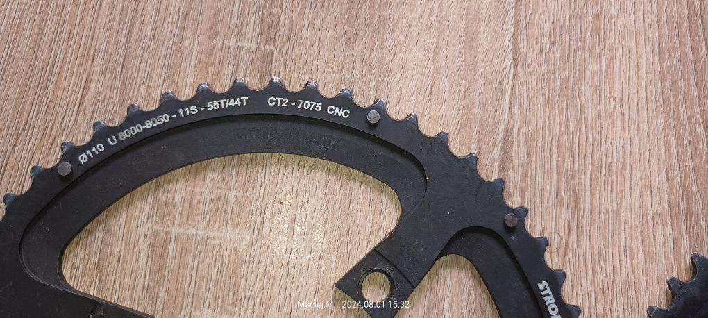 Tarcze zębatki Stronglight do ultegra  r8000/r8050  55/44