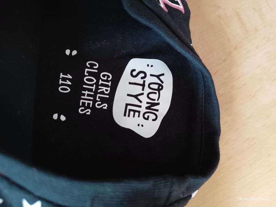 Bluzka bluzeczka T-shirt koszulka YoungStyle - czarna błyskawice