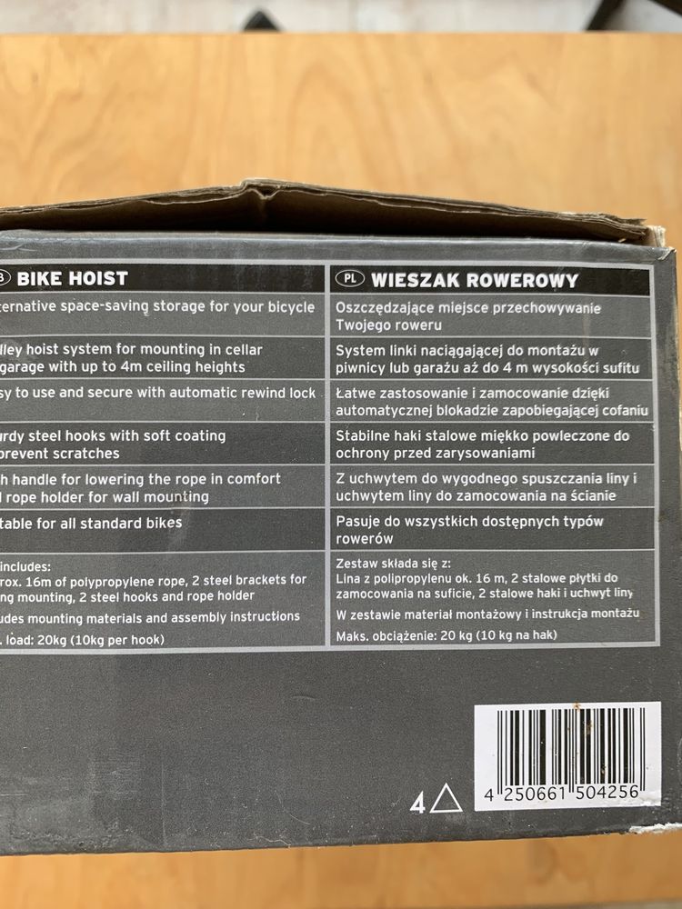 Wieszak rowerowy POWERFIX