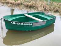 łódka wędkarska w komplecie, łódź wiosłowa