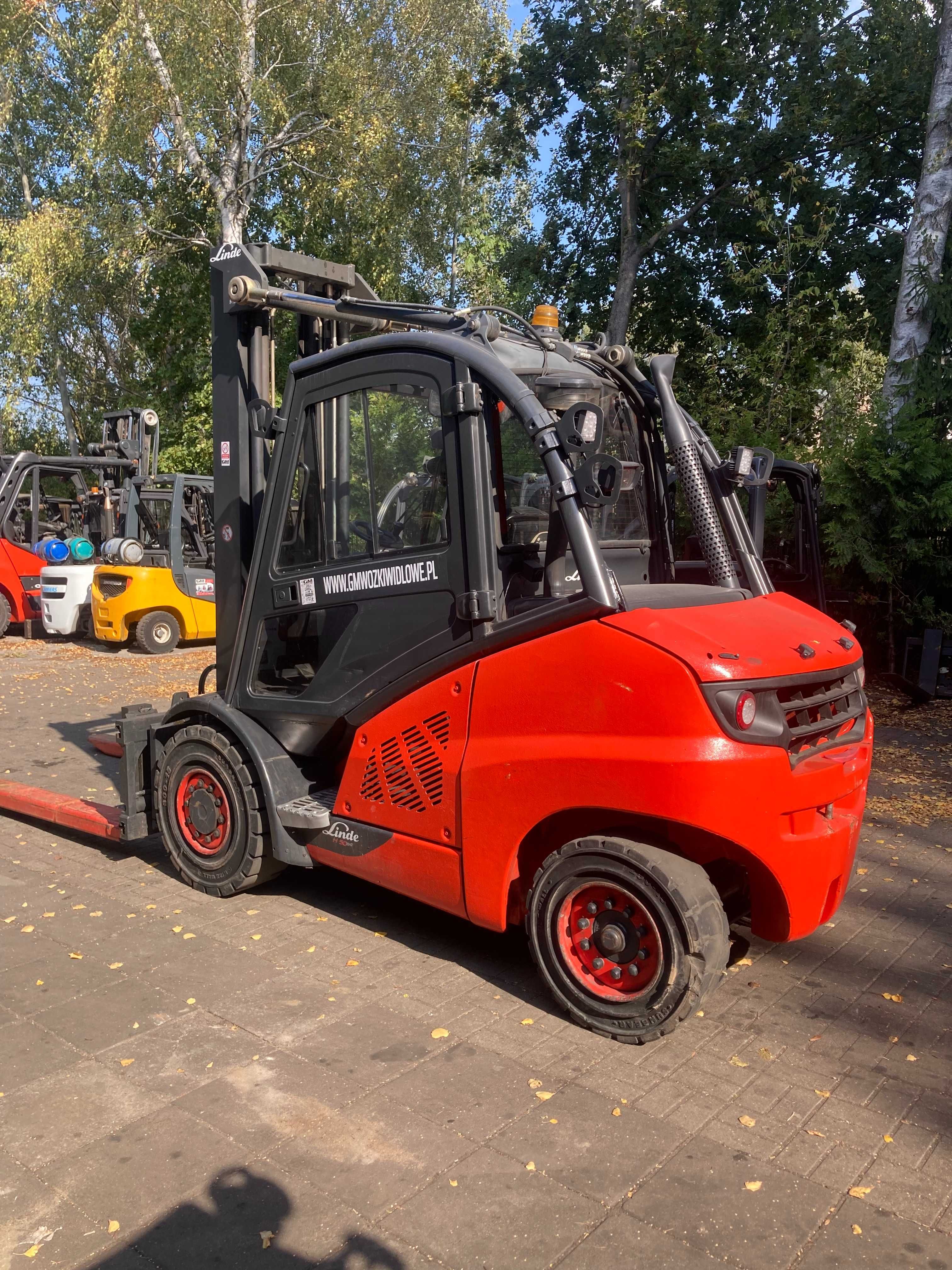Wózek Widłowy Linde H50D-02 2015r Pełna kabina pozycjoner