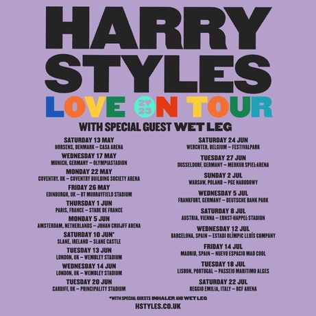 Bilhete Love on Tour- Harry Styles