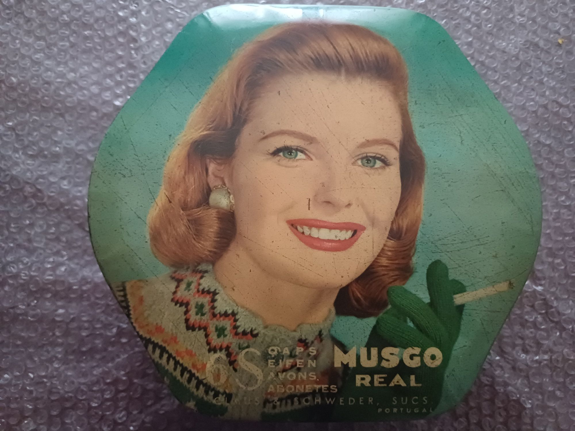 Caixa de sabonetes Musgo Real