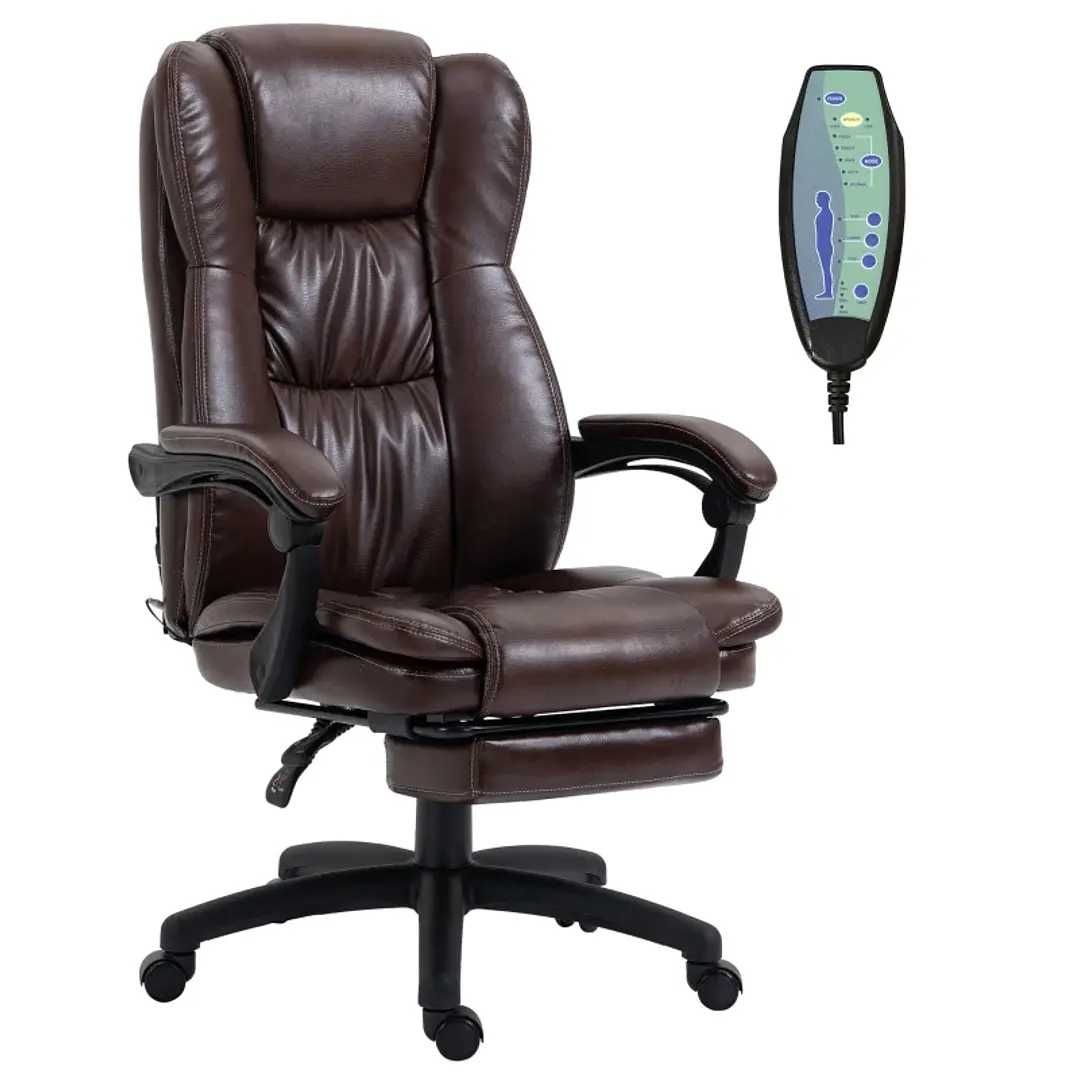 Cadeira relax com Altura Ajustável 6 Pontos de Massagem