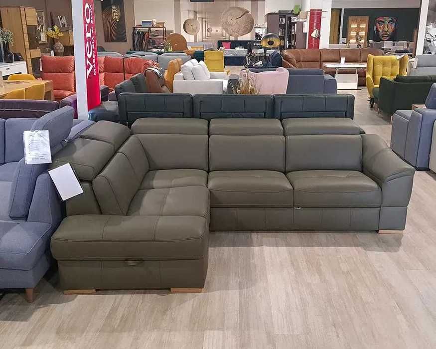 Bydgoskie Meble Narożnik Urbano skórzany Prestige+ Etap sofa Promocja