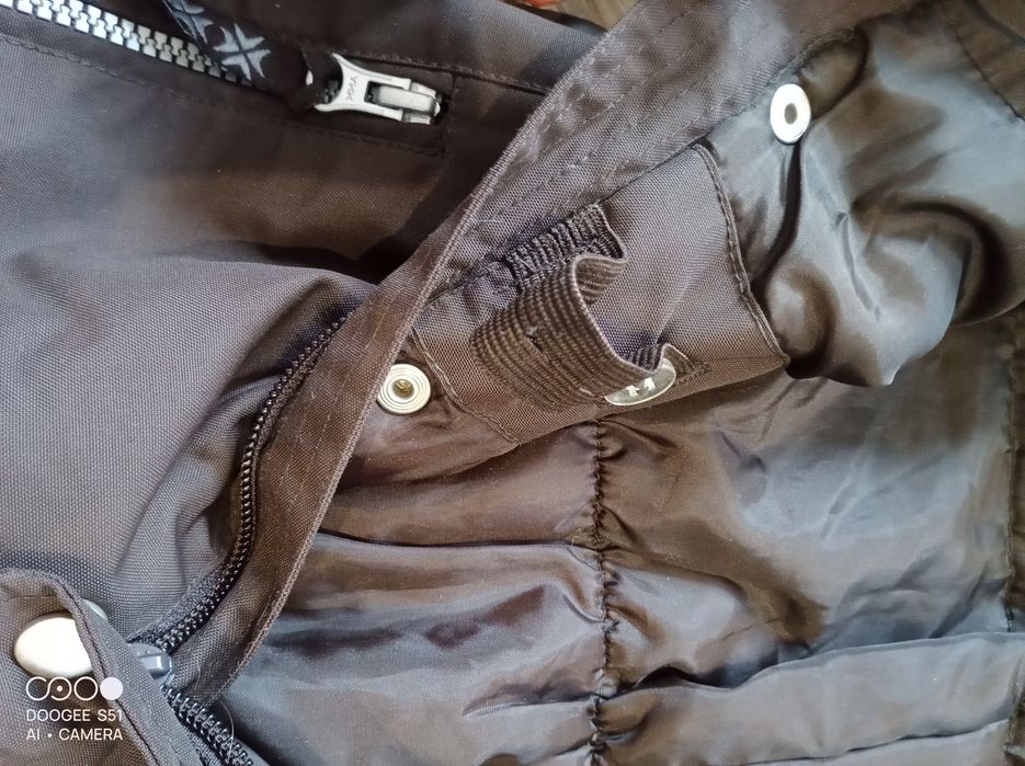 Kombinezon zimowy, dziecinny, chłopięcy, brązowy H&M róż.92