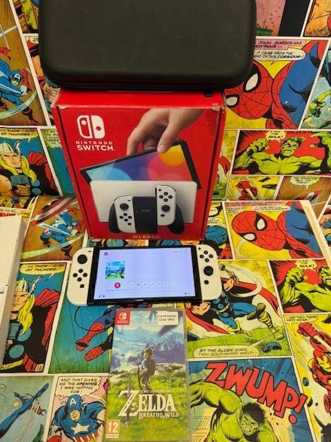Nintendo Switch OLED Zestaw+ZELDA Gwarancja 12m Szczecin Ufogames