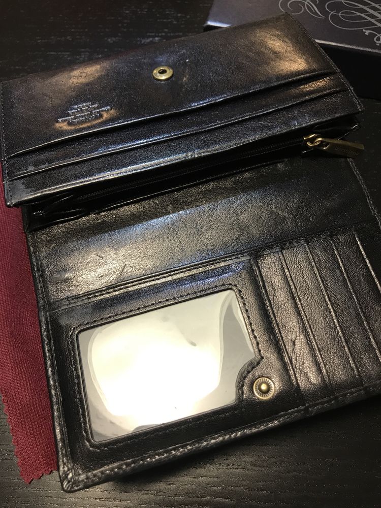 Czarny skorzany portfel WITTCHEN Damski