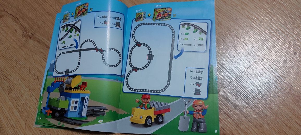 Tory kolejowe 10506 lego Duplo podwójny zestaw powiekszony