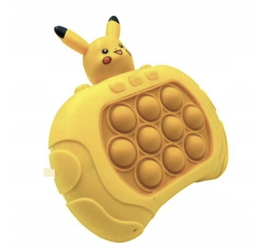 Karty Pokemon + Konsola POKEMON popit POP IT PIKACHU Elektroniczna GRA