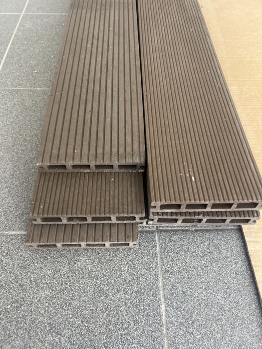 Deck - 6 ripas inteiras + pedaços + fixadores