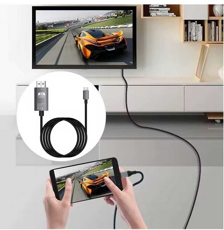 Адаптер (провід, кабель, перехідник) USB-C - HDMI 4k 60Гц (2м)