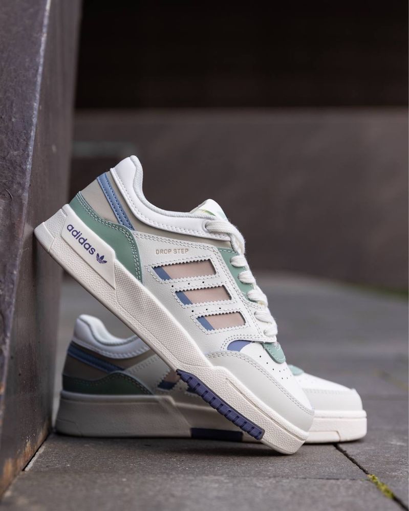 Женские кроссовки адидас дроп степ Adidas Drop Step Beige Multicolor