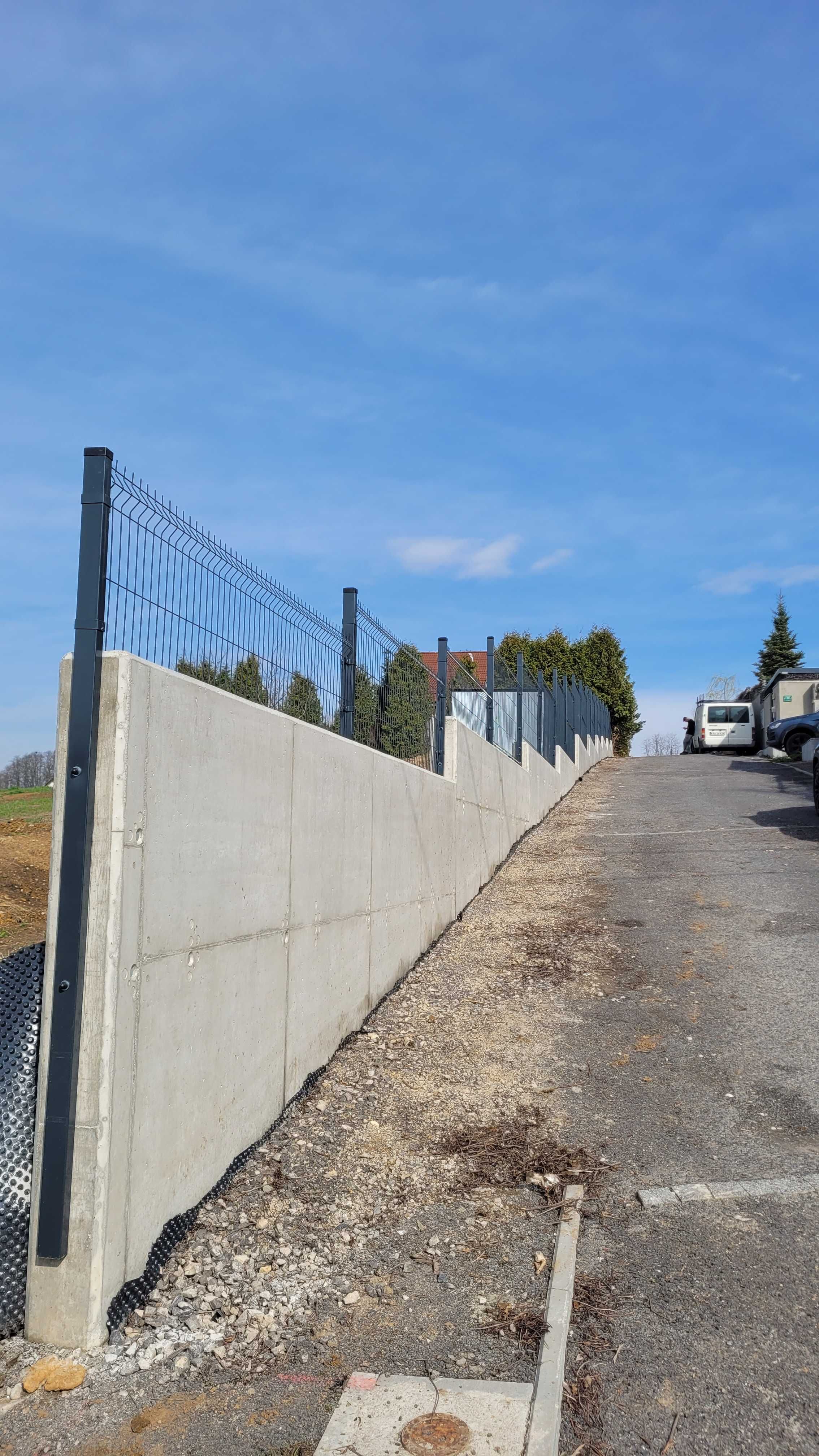Ogrodzenia Betonowe, Panelowe, Mury, Płyty , Fundamenty, Minikoparka