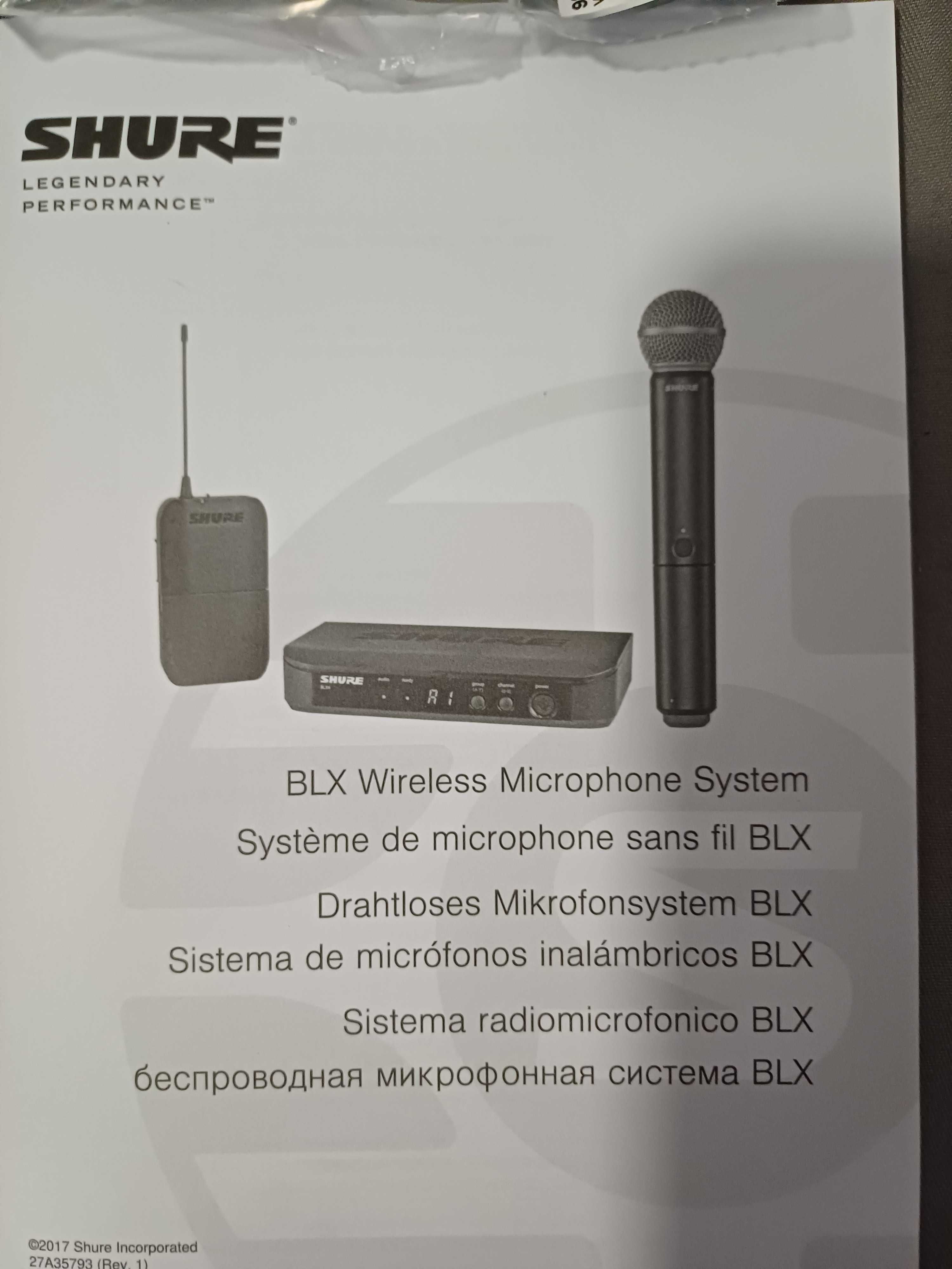 BLX1288E/W85-S8 - System bezprzewodowy - Mikrofon (SM58, WL185)