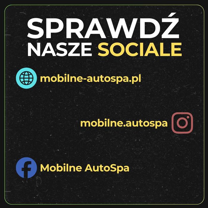 Mobilne AutoSPA - Czyszczenie wnętrza, mycie zewnętrzne, detailing