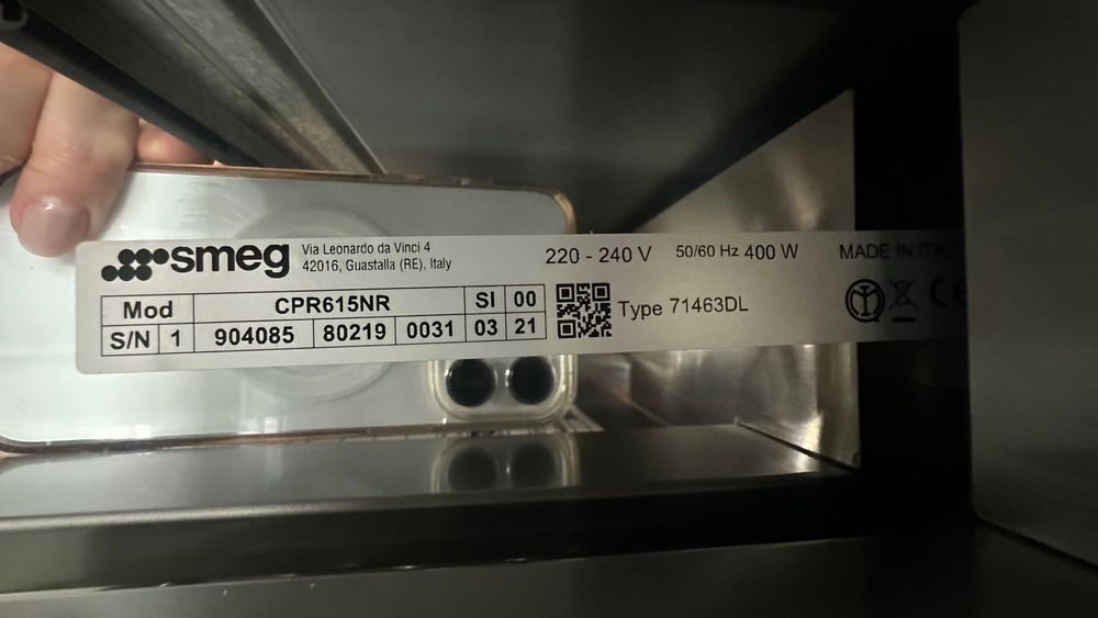 підігрів посуду Smeg CPR615NR