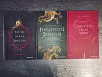 Podręczniki z Hogwartu 3 książki z obudową Twarda okładka