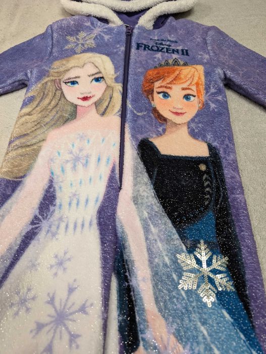 Jednoczęściowa pluszowa piżama Frozen Kraina Lodu Elza 116 - 122