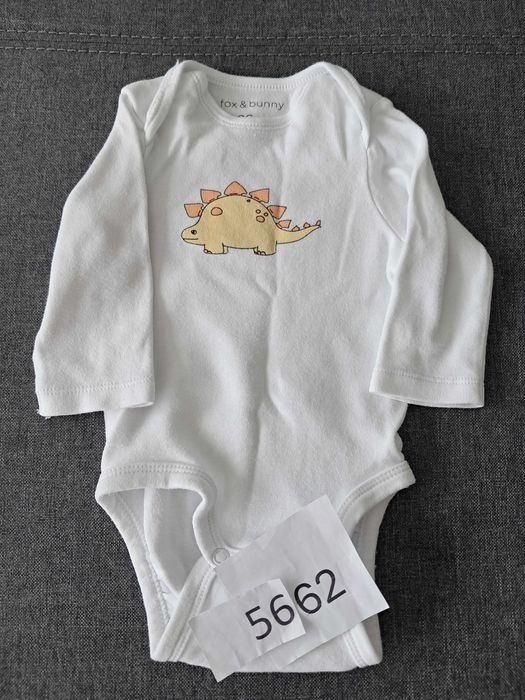 Body niemowlę chłopiec dinozaur długi rękaw FOX & BUNNY