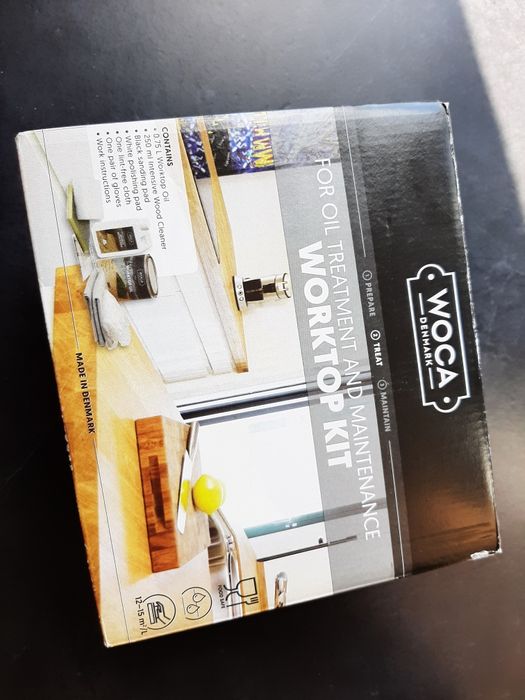 Zestaw do pielęgnacji drewnianych blatów WOCA Denmark