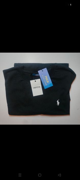 Czarna koszulka Polo Ralph Lauren