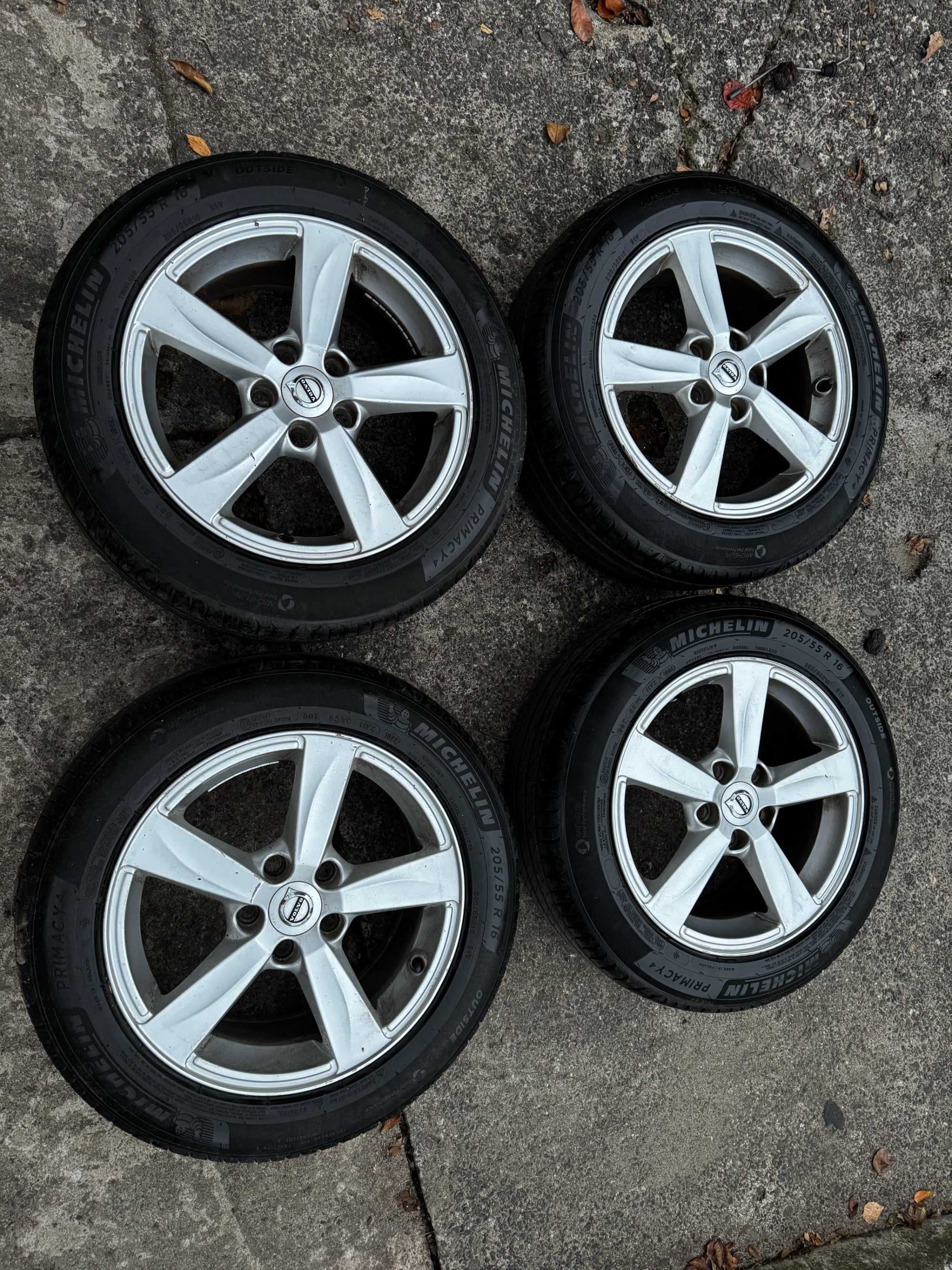 felgi z oponami michelin primacy 4  205/55/16 VOLVO v40,v60  5x108