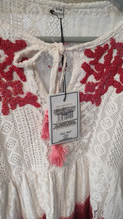 Damska bawełniana bluzka w stylu boho Alex Max rozmiar S/M